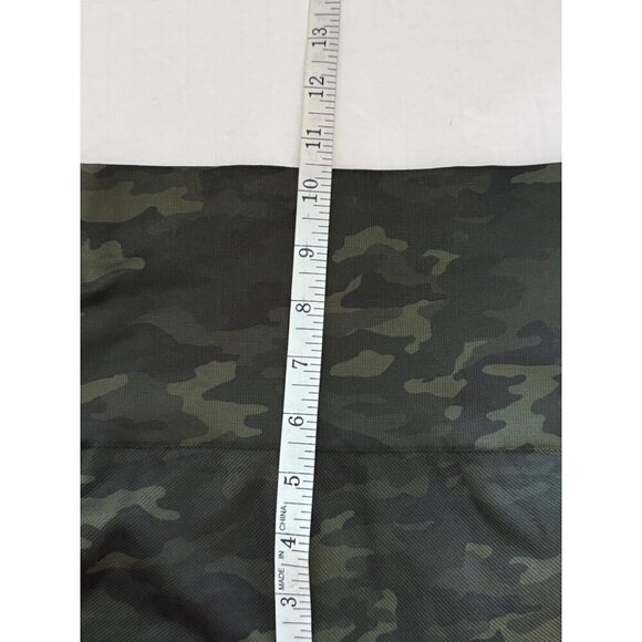 Spanx Activewear Look at Me Now Seamless Green Camo Crop Leggings Athleisure S/P - Picture 7 of 8